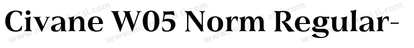 Civane W05 Norm Regular字体转换